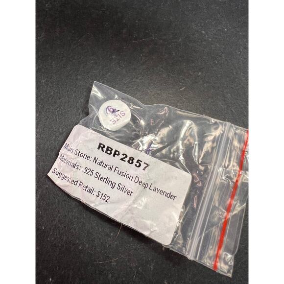 New Bomb Party Sterling Silver Lavender Simulated Amethyst Dinner Ring Sz 9 - Picture 6 of 16